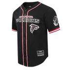 NFL ATLANTA FALCONS CLASSIC MESH CHEMISE BOUTONNÉE (NOIR/ROUGE)
