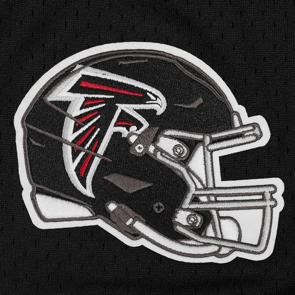 NFL ATLANTA FALCONS CLASSIC MESH CHEMISE BOUTONNÉE (NOIR/ROUGE)
