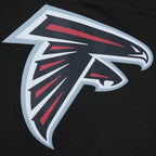NFL ATLANTA FALCONS CLASSIC MESH CHEMISE BOUTONNÉE (NOIR/ROUGE)
