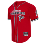 NFL ATLANTA FALCONS CLASSIC MESH BUTTON DOWN SHIRT (RED/BLACK)