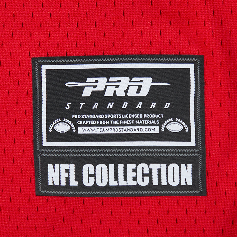 NFL ATLANTA FALCONS CLASSIC MESH BUTTON DOWN SHIRT (RED/BLACK)