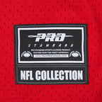 NFL ATLANTA FALCONS CLASSIC MESH BUTTON DOWN SHIRT (RED/BLACK)