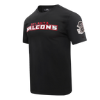NFL ATLANTA  FALCONS CLASSIC CHENILLE MEN'S   TEE (BLACK)