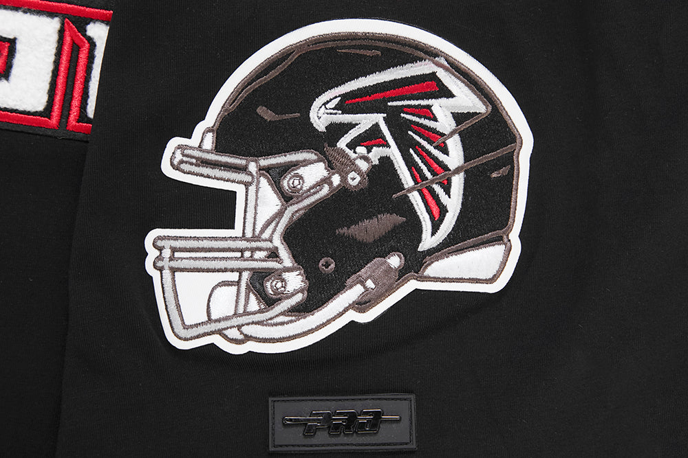 NFL ATLANTA  FALCONS CLASSIC CHENILLE MEN'S   TEE (BLACK)