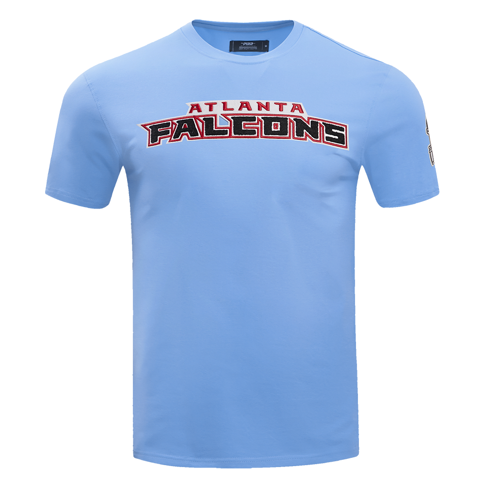 NFL ATLANTA  FALCONS CLASSIC CHENILLE SINGLE JERSEY TEE (UNIVERSITY BLUE)
