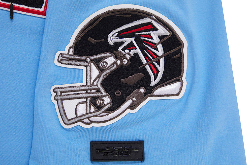 NFL ATLANTA  FALCONS CLASSIC CHENILLE SINGLE JERSEY TEE (UNIVERSITY BLUE)