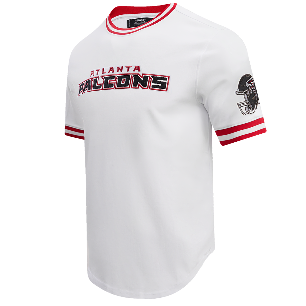 NFL ATLANTA  FALCONS CLASSIC CHENILLE DOUBLE KNIT TEE (WHITE)