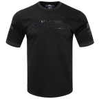 NFL ATLANTA FALCONS TRIPLE BLACK T-SHIRT EN MAILLE DOUBLE POUR HOMME (TRIPLE NOIR)