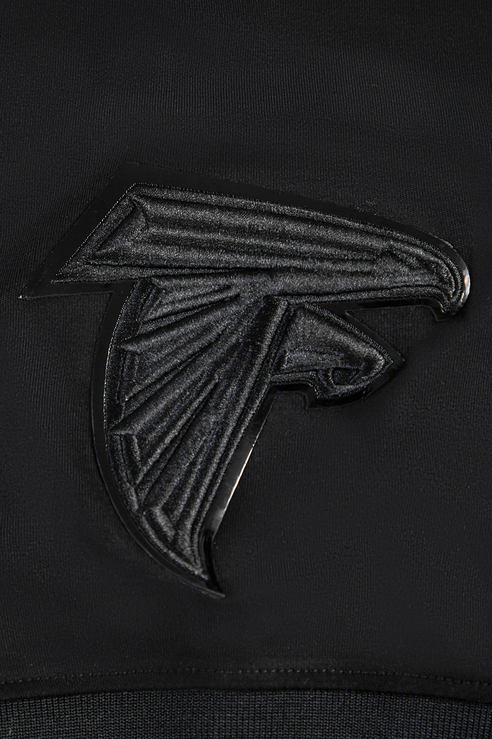NFL ATLANTA FALCONS TRIPLE BLACK T-SHIRT EN MAILLE DOUBLE POUR HOMME (TRIPLE NOIR)