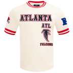 NFL ATLANTA FALCONS RETRO CLASSIC MEN'S TEE (EGGSHELL/ RED)