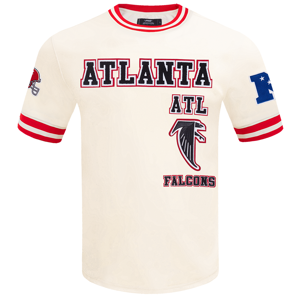 NFL ATLANTA FALCONS RETRO CLASSIC MEN'S TEE (EGGSHELL/ RED)