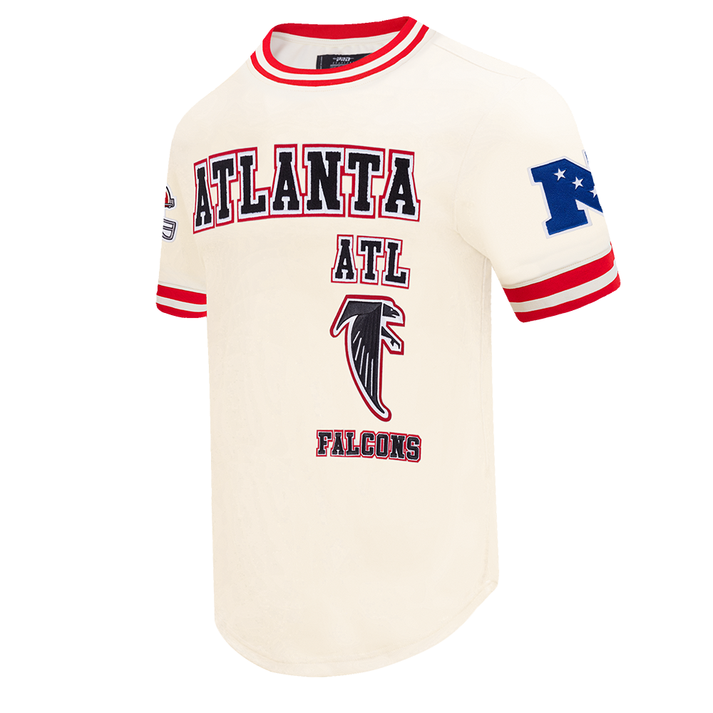 NFL ATLANTA FALCONS RETRO CLASSIC MEN'S TEE (EGGSHELL/ RED)