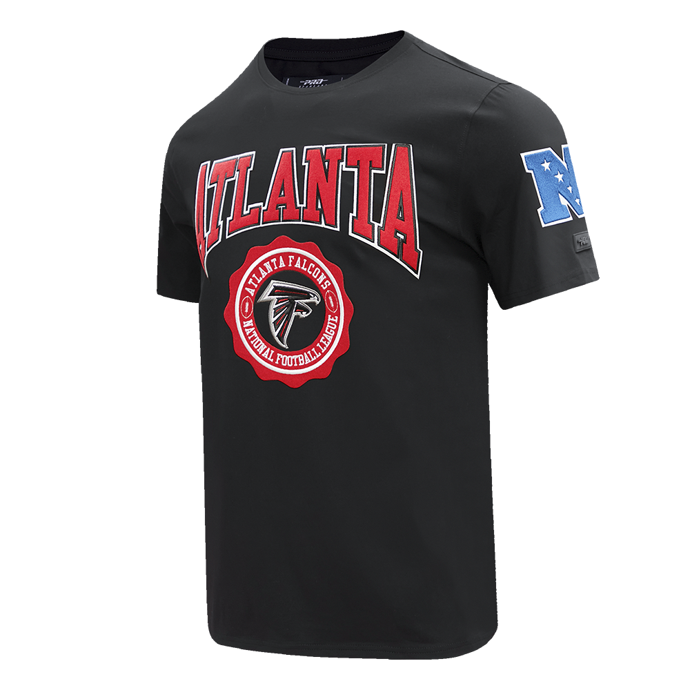 NFL ATLANTA FALCONS CREST EMBLEM MEN'S TEE (BLACK)