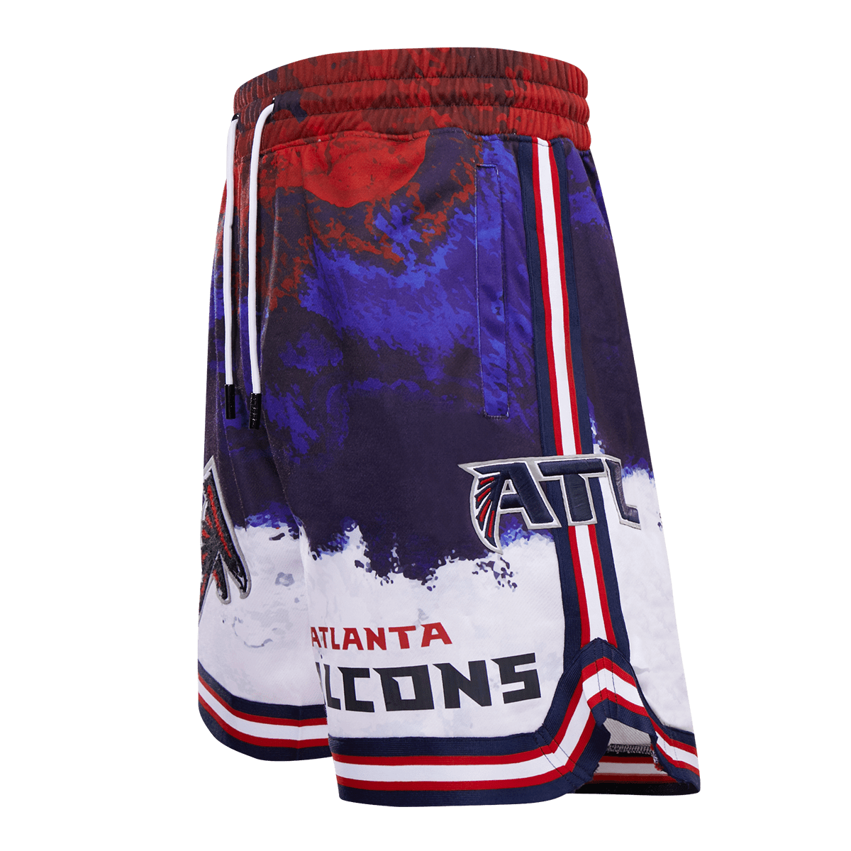 NFL ATLANTA FALCONS LOGO PRO TEAM MEN'S SHORT DIP DYE (RED/WHITE/BLUE)