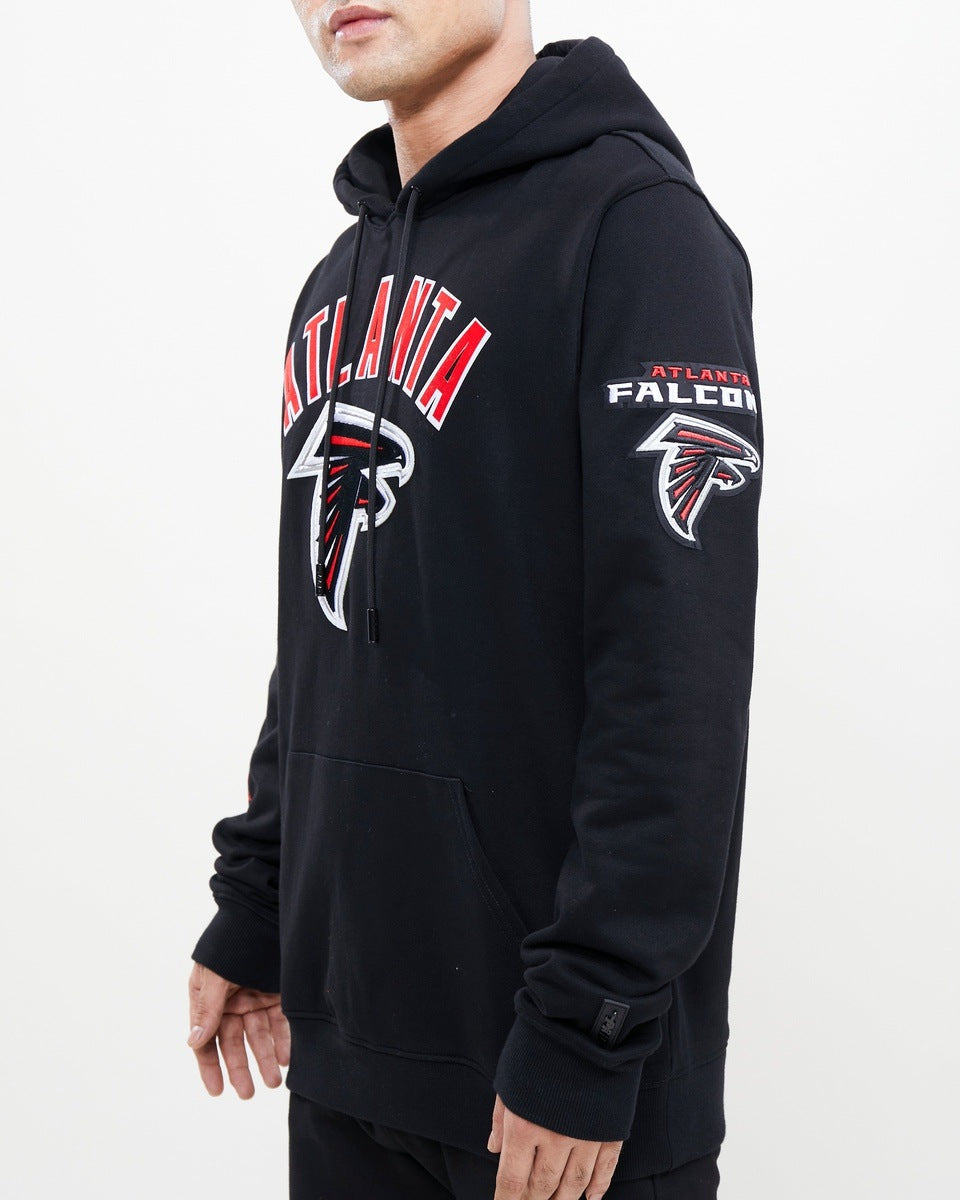 NFL ATLANTA FALCONS CLASSIC MEN'S PULLOVER HOODIE (BLACK)