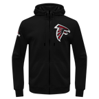 NFL ATLANTA  FALCONS CLASSIC CHENILLE MEN'S DK FZ HOODIE (BLACK)