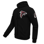 NFL ATLANTA  FALCONS CLASSIC CHENILLE MEN'S DK FZ HOODIE (BLACK)