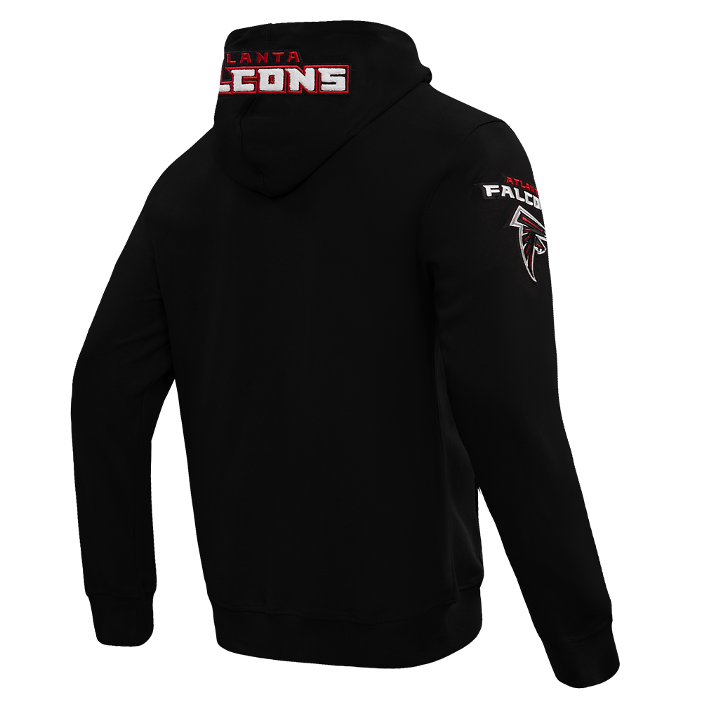 NFL ATLANTA  FALCONS CLASSIC CHENILLE MEN'S DK FZ HOODIE (BLACK)
