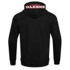 NFL ATLANTA  FALCONS CLASSIC CHENILLE MEN'S DK FZ HOODIE (BLACK)
