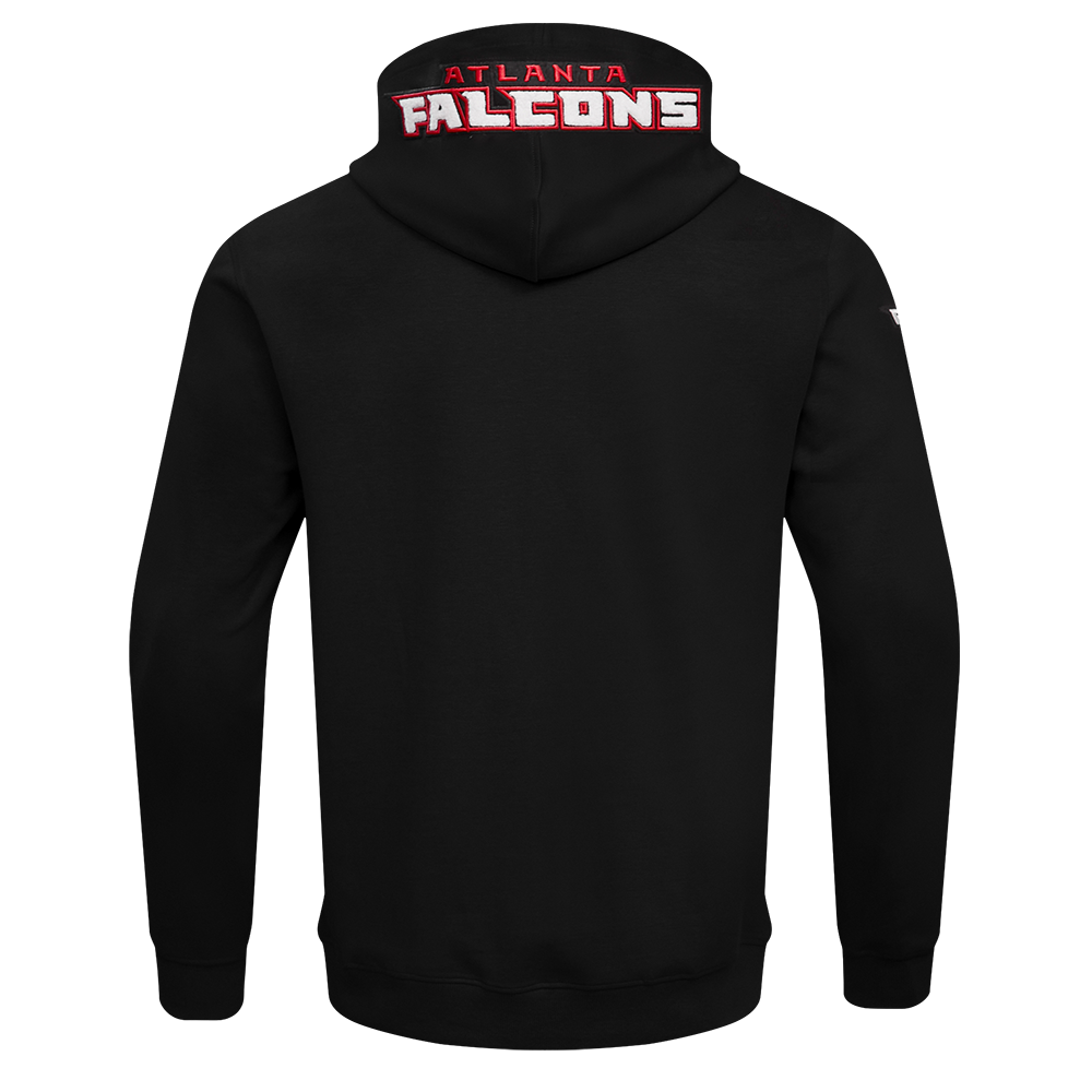 NFL ATLANTA  FALCONS CLASSIC CHENILLE MEN'S DK FZ HOODIE (BLACK)