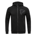 NFL ATLANTA FALCONS TRIPLE BLACK MEN'S DK FZ HOODIE (TRIPLE BLACK)