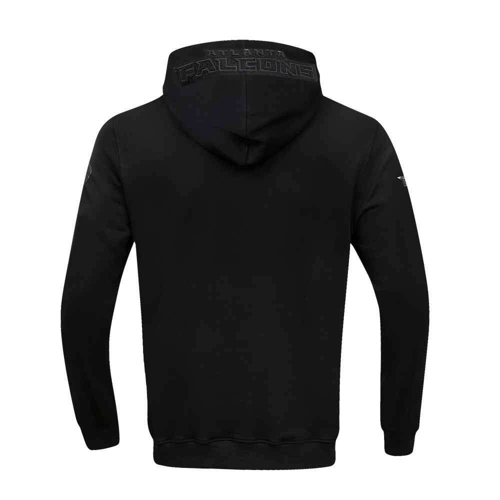 NFL ATLANTA FALCONS TRIPLE BLACK MEN'S DK FZ HOODIE (TRIPLE BLACK)