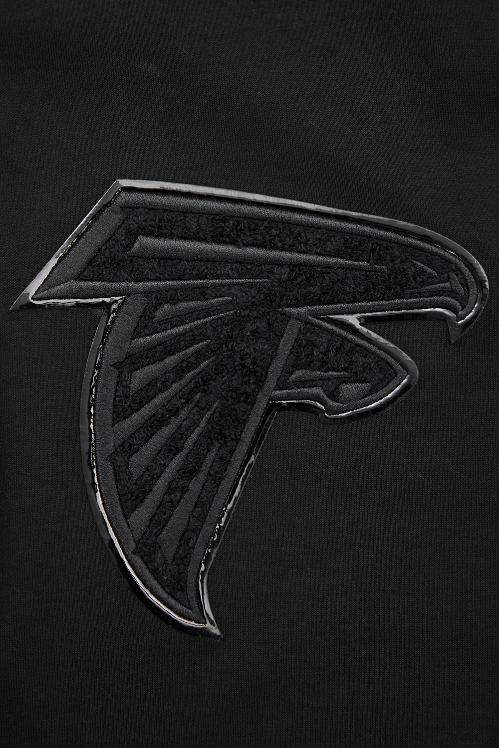 NFL ATLANTA FALCONS TRIPLE BLACK MEN'S DK FZ HOODIE (TRIPLE BLACK)