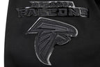NFL ATLANTA FALCONS TRIPLE BLACK MEN'S DK FZ HOODIE (TRIPLE BLACK)