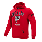 NFL ATLANTA FALCONS OLD ENGLISH CHANDAIL À CAPUCHON POUR HOMME (ROUGE)