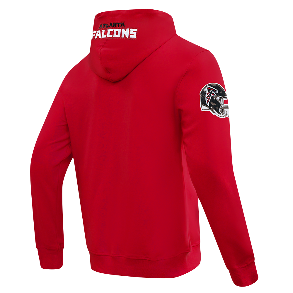 NFL ATLANTA FALCONS OLD ENGLISH CHANDAIL À CAPUCHON POUR HOMME (ROUGE)