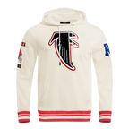 NFL ATLANTA FALCONS RETRO CLASSIC CHANDAIL À CAPUCHON POUR HOMME (COQUILLE D'ŒUF/ROUGE)