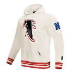 NFL ATLANTA FALCONS RETRO CLASSIC CHANDAIL À CAPUCHON POUR HOMME (COQUILLE D'ŒUF/ROUGE)