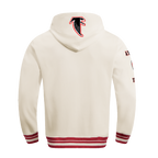 NFL ATLANTA FALCONS RETRO CLASSIC CHANDAIL À CAPUCHON POUR HOMME (COQUILLE D'ŒUF/ROUGE)