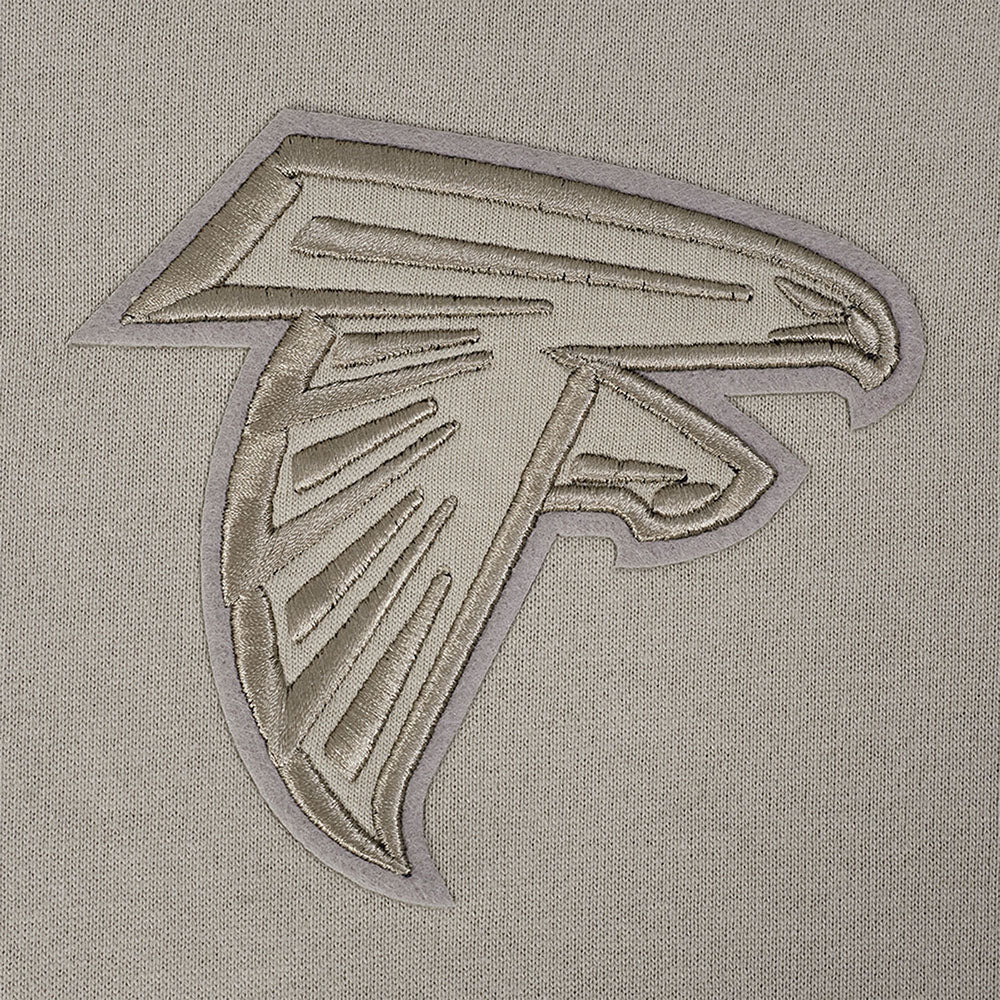 NFL ATLANTA FALCONS NEUTRAL CHANDAIL À COL ROND EN MOLLETON À ÉPAULES TOMBANTES POUR HOMME (TAUPE)