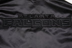 NFL ATLANTA FALCONS TRIPLE BLACK BLOUSON EN SATIN POUR HOMME (TRIPLE NOIR HOMME)