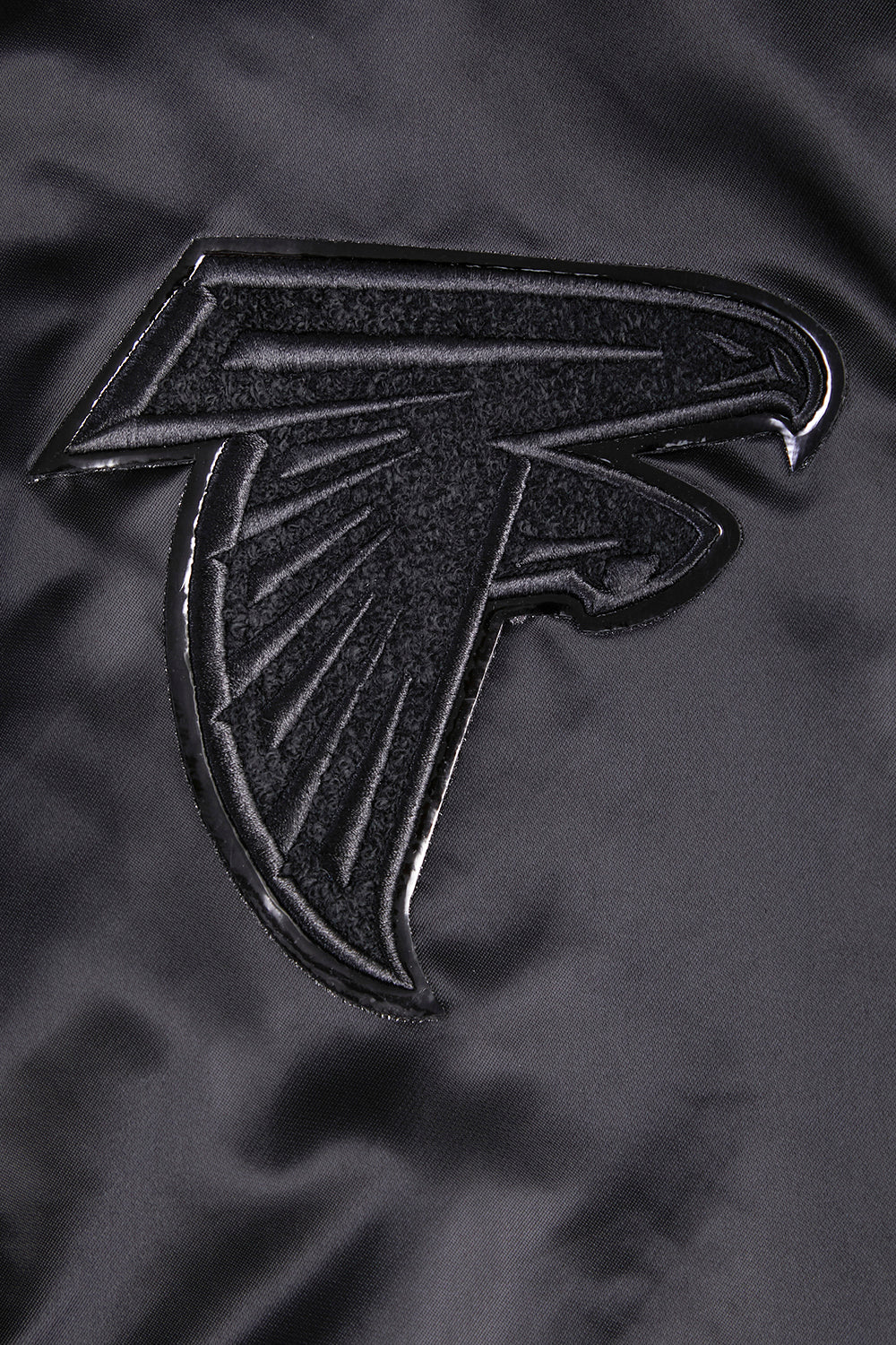 NFL ATLANTA FALCONS TRIPLE BLACK BLOUSON EN SATIN POUR HOMME (TRIPLE NOIR HOMME)
