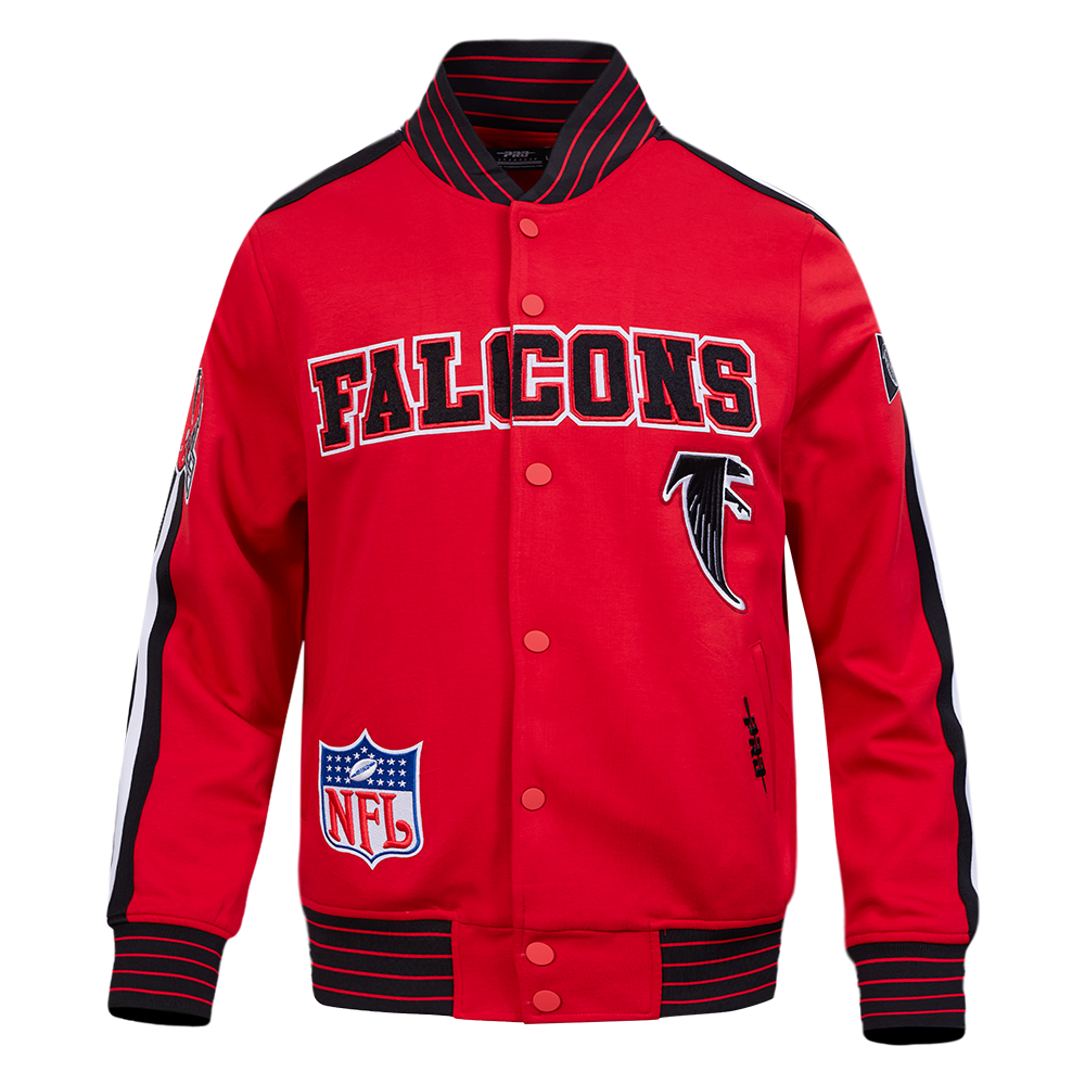NFL ATLANTA FALCONS PRO GAME DAY RETRO JACKET (RED/BLACK/WHITE)