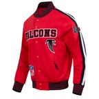 NFL ATLANTA FALCONS PRO GAME DAY RETRO JACKET (RED/BLACK/WHITE)