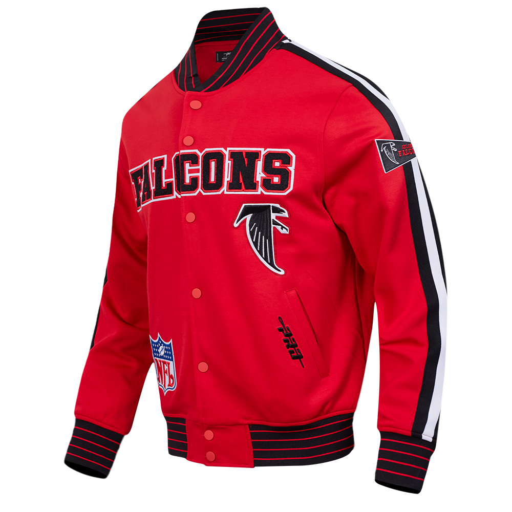 NFL ATLANTA FALCONS PRO GAME DAY RETRO JACKET (RED/BLACK/WHITE)