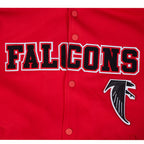 NFL ATLANTA FALCONS PRO GAME DAY RETRO JACKET (RED/BLACK/WHITE)