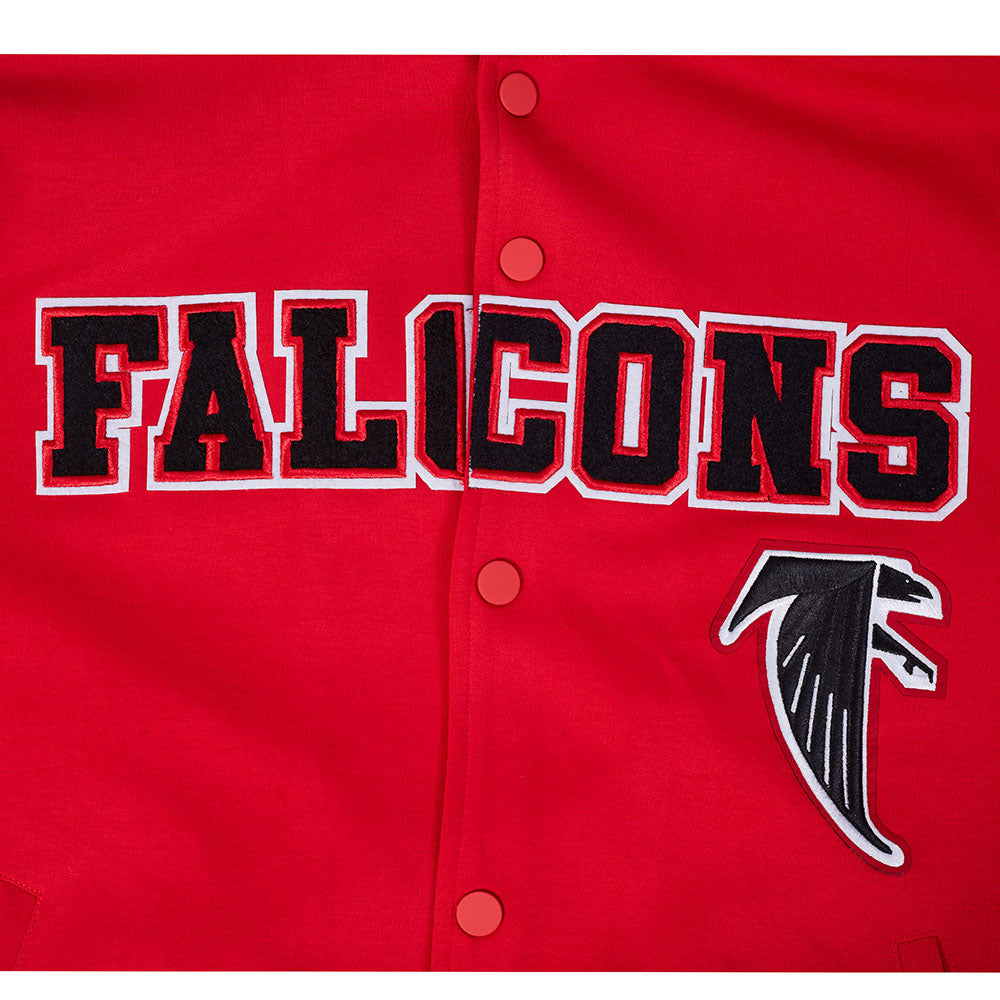 NFL ATLANTA FALCONS PRO GAME DAY RETRO JACKET (RED/BLACK/WHITE)