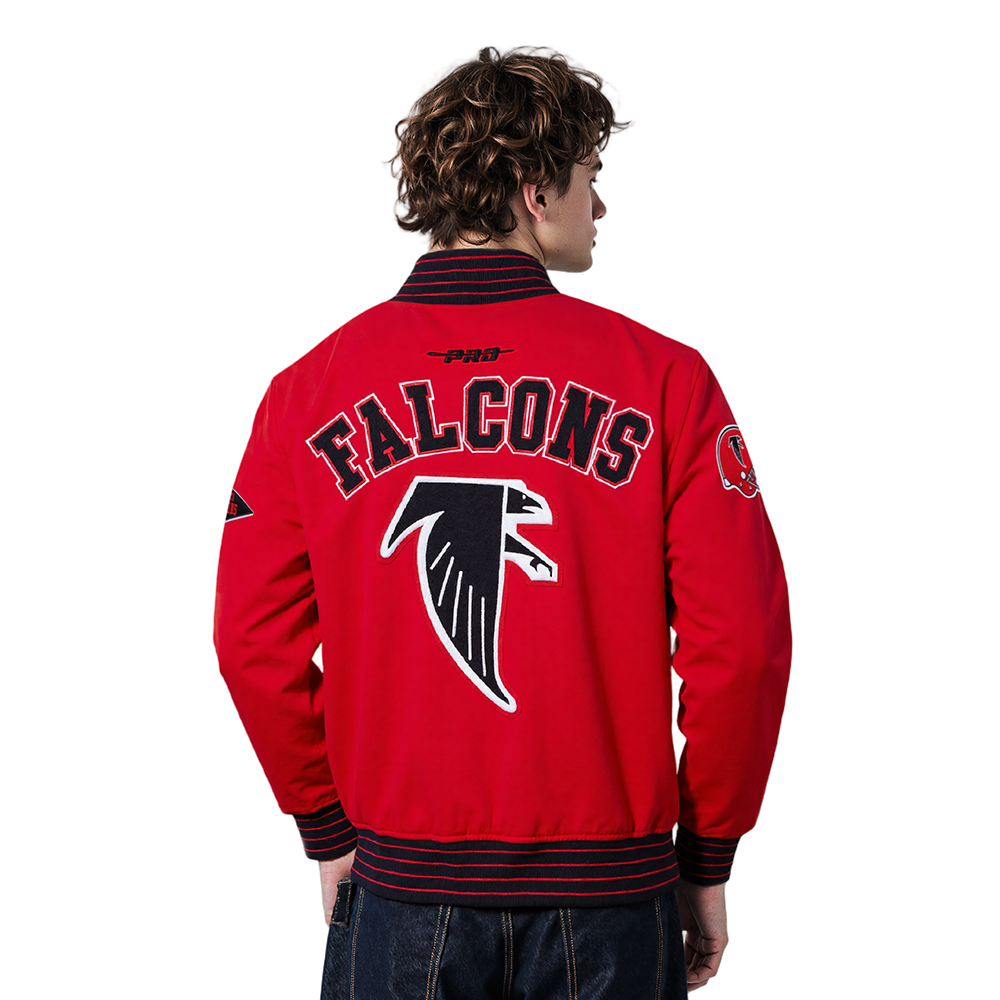 NFL ATLANTA FALCONS PRO GAME DAY RETRO JACKET (RED/BLACK/WHITE)