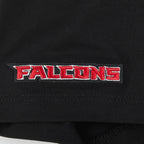 NFL ATLANTA FALCONS SCRIPT TAIL WOMEN'S SJ BOXY TEE (BLACK)