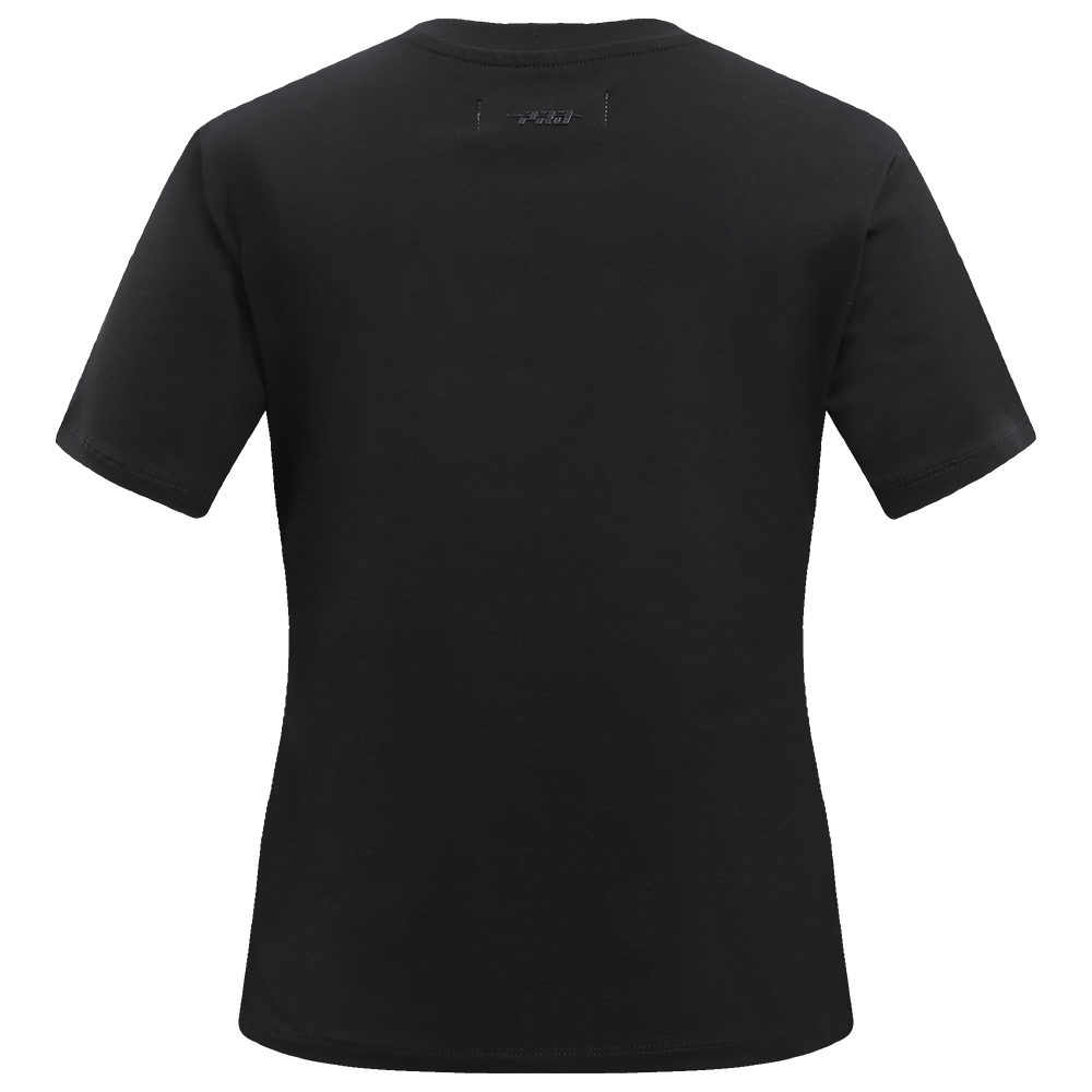 NFL ATLANTA FALCONS CLASSIC T-SHIRT AJUSTÉ EN JERSEY SIMPLE À MANCHES COURTES POUR FEMME (NOIR)