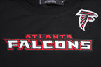 NFL ATLANTA FALCONS CLASSIC T-SHIRT AJUSTÉ EN JERSEY SIMPLE À MANCHES COURTES POUR FEMME (NOIR)
