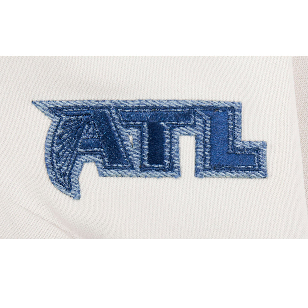 NFL ATLANTA FALCONS VARSITY BLUES CHANDAIL À COL ROND EN MOLLETON POUR FEMME (LIN)