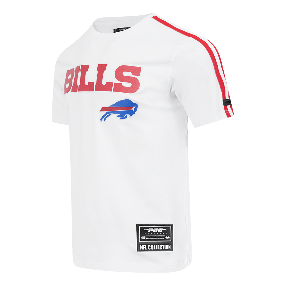 NFL BUFFALO BILLS CLASSIC MESH SJ STRIPED TEE (WHITE/RED)