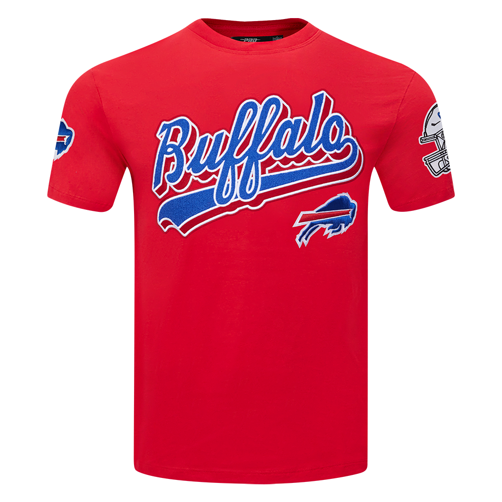 NFL BUFFALO BILLS SCRIPT TAIL MEN'S SJ TEE (RED)
