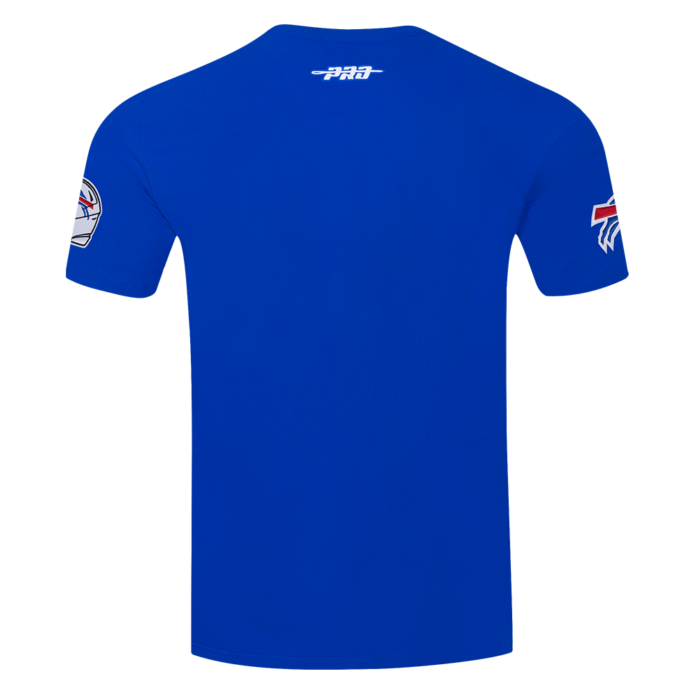 NFL BUFFALO BILLS SCRIPT TAIL T-SHIRT EN JERSEY SIMPLE POUR HOMME (BLEU ROYAL)