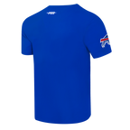 NFL BUFFALO BILLS SCRIPT TAIL T-SHIRT EN JERSEY SIMPLE POUR HOMME (BLEU ROYAL)